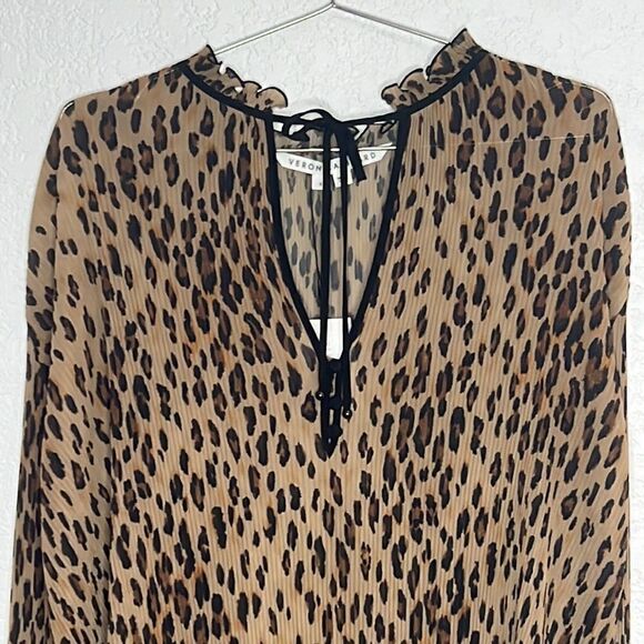 NWT Veronica Beard Luvie Leopard Print Mini Dress Size 8 - Picture 4 of 14